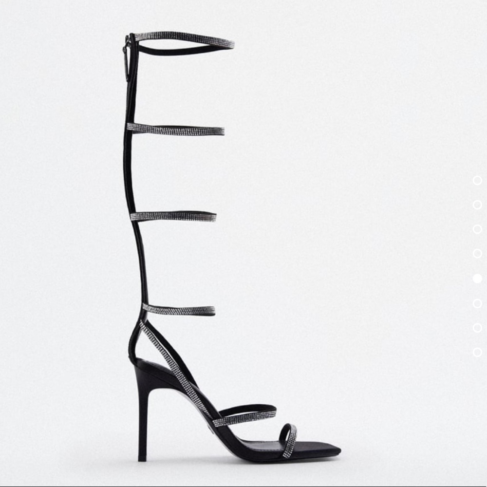 Rhinestone Strap High Heel